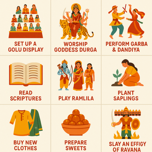 Nine Traditional Ways to Enjoy the Nine Days of Dussehra!
